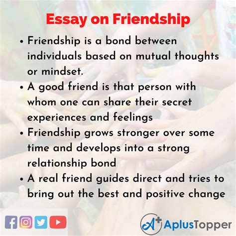 However, the value of friendship goes beyond making. . The importance of having a good friend essay